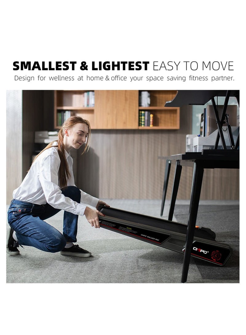 Electric Treadmill, Portable Running Machine Convenient Storage, While Working While Exercise, BLACK - Image 3