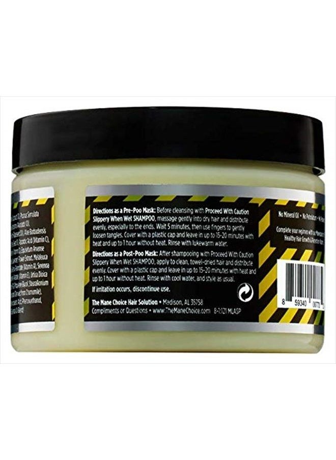 THE MANE CHOICE - Proceed With Caution Killer Curls & Brutal Bounce Stop The Damage Pre or Post Poo Mask (12 oz)