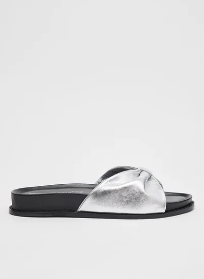 VERO MODA Glossy Leather Slides
