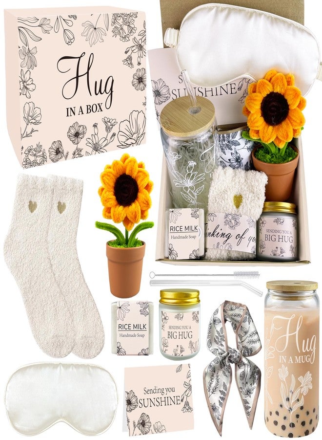 PPXMEEUDC Get Well Soon Gifts Baskets for Women Self Care Gifts Feel Better Soon Gift Baskets Sympathy and After Surgery Recovery Gift for Women Friends Mom Sister Grandma - Image 1