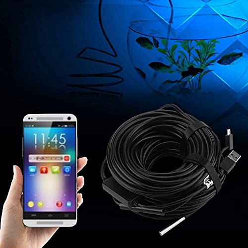 Akozon كاميرا فحص ثعبان USB 3 في 1 كاميرا فحص بالمنظار 20 متر 720P مقاومة للماء مع 8 مصابيح LED قابلة للتعديل لفحص الأنابيب والسيارات - Image 2