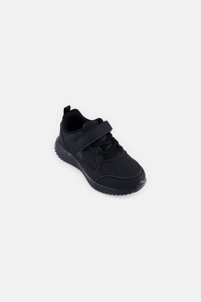 RBX Toddlers Girls Velcro Closure School Shoes, Black  - Image 1