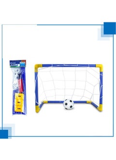 Arabest 2 In1 Mini Hockey Soccer Set with Mini Goal Net, Hockey Stick, Hockey, Football, Hockey and Ball Pump Mini Soccer Goal Set for Kids Gift Indoor Outdoor Backyard Soccer Games  - Image 5