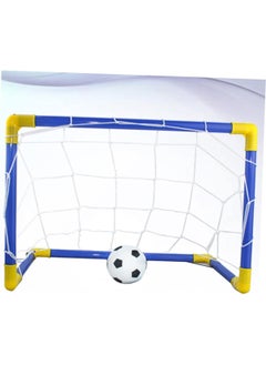 Arabest 2 In1 Mini Hockey Soccer Set with Mini Goal Net, Hockey Stick, Hockey, Football, Hockey and Ball Pump Mini Soccer Goal Set for Kids Gift Indoor Outdoor Backyard Soccer Games  - Image 2