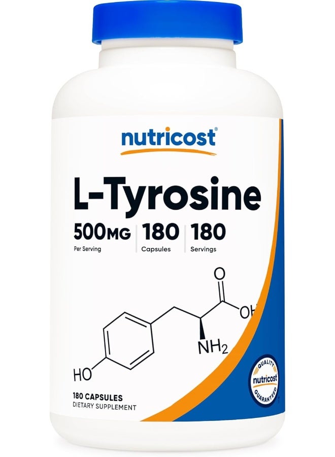 Nutricost كبسولات L-Tyrosine زجاجة واحدة - Image 1