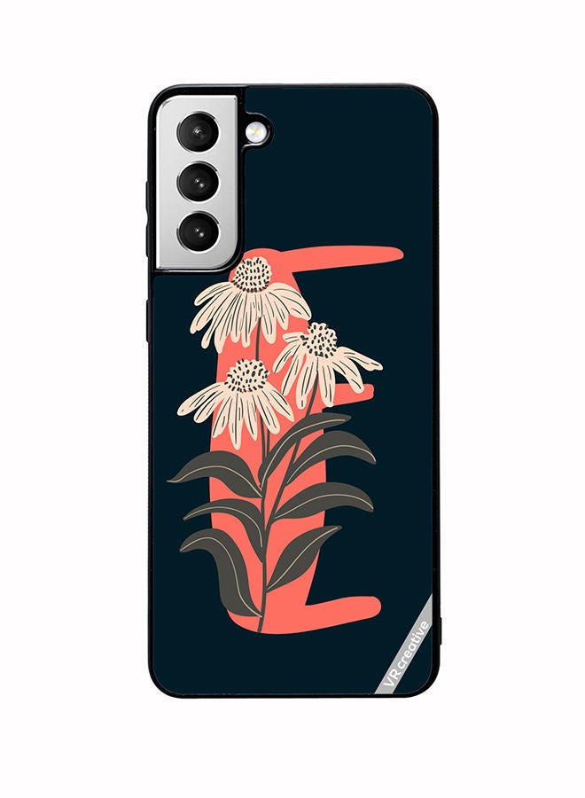 VR CREATIVE Protective Case Cover For Samsung Galaxy S22 5G Alphabet E Design Multicolour - Image 1