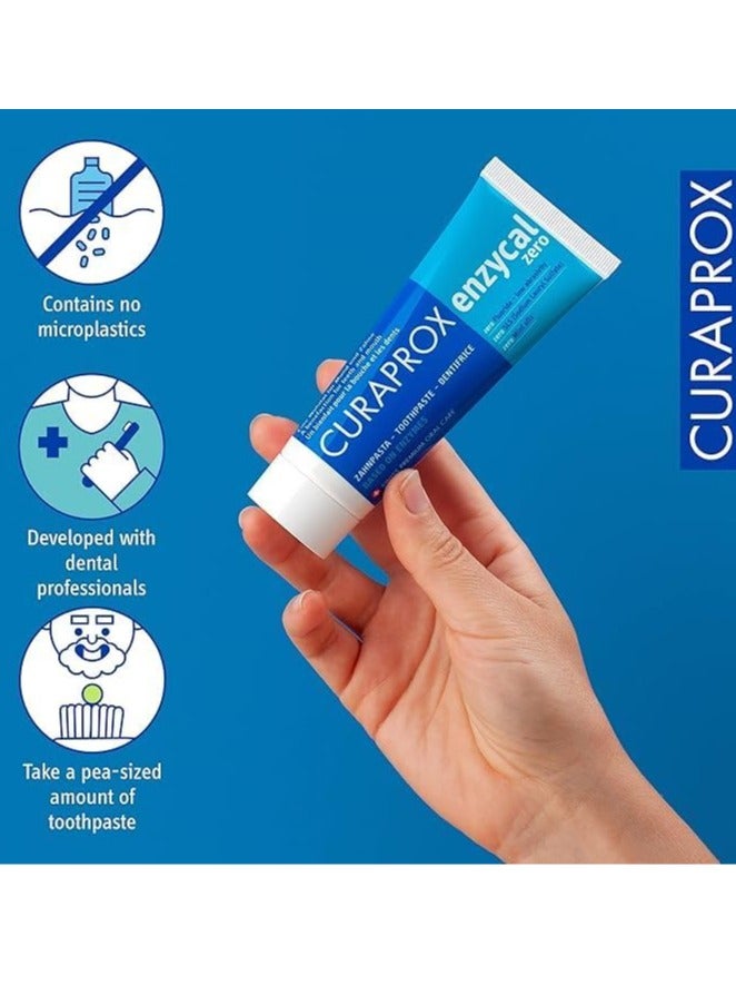 Curaprox Enzycal Zero Fluoride-Free Toothpaste – 75 ml - Image 5
