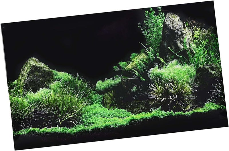 Aquarium Fish Tank Background Sticker, PVC Water Grass Decoration, Multiple Sizes - Waterproof Durable Material, Easy to Apply, Enhances Aquarium Aesthetics (76 * 46cm) - Image 4