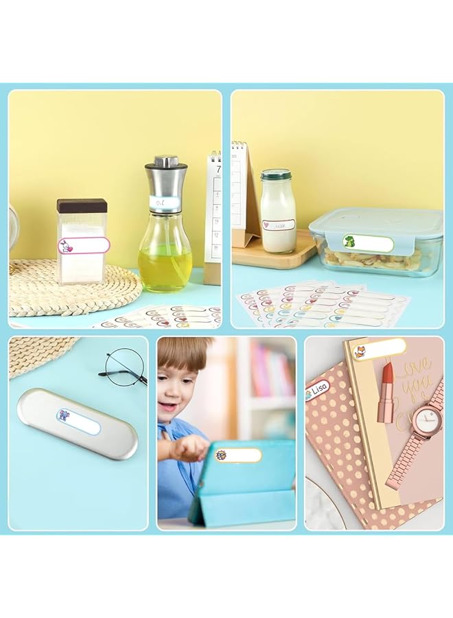 erorex 8 Sheets 240Pcs Baby Bottle Labels 30 Colors Kids Name Tag Label Stickers Waterproof Write On Name Labels Colors Name Tags Labels Self Adhesive Name Badge Labels Stick On Kids Clothes Desk - Image 5