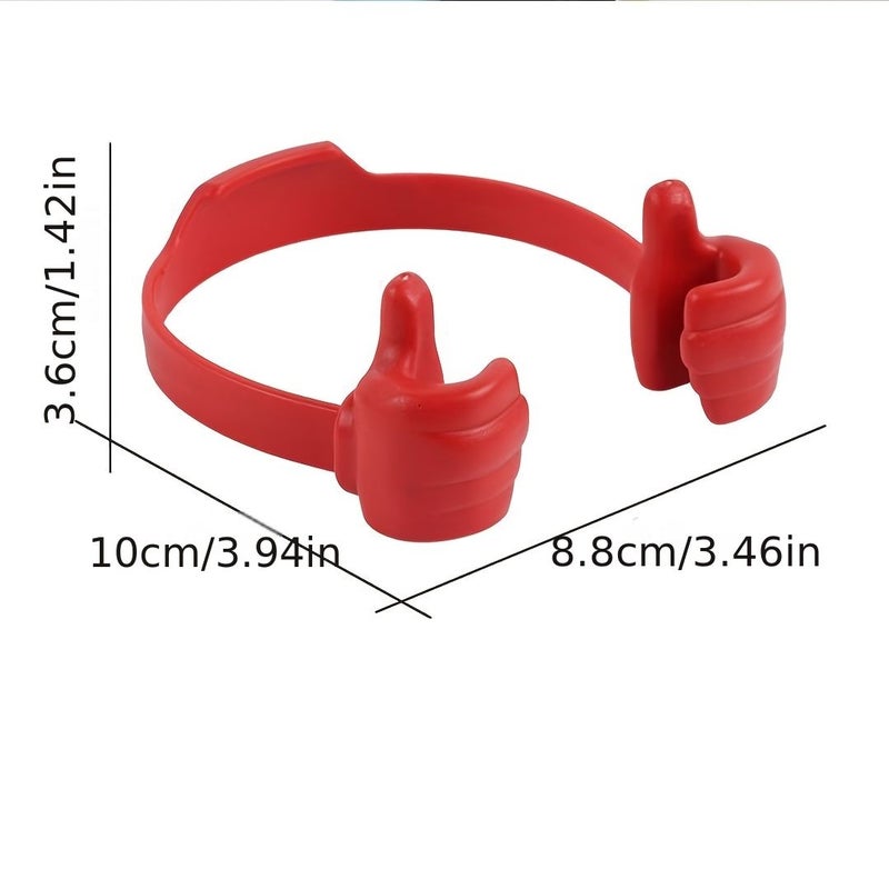 10pcs Random Color Thumb Phone Stand Adjustable Stable Holder for Home Office - Image 2
