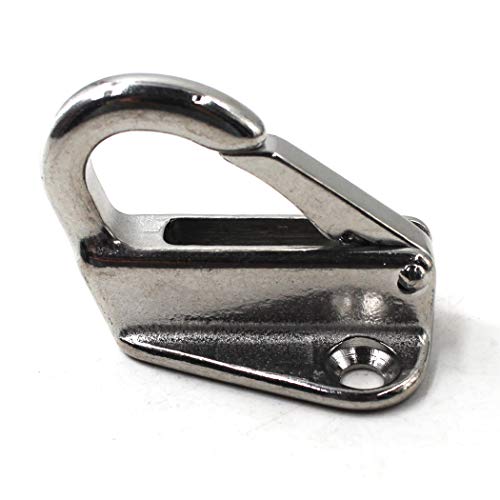 Flomore Fender Hook Marine Grade 316 Stainless Steel Spring Snap Hook Boat Ship Hardware (Pack of 4) - Image 4