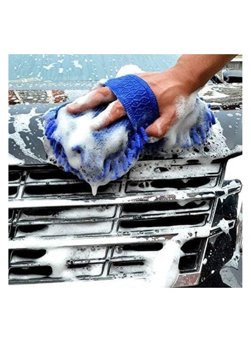 Car Wash Glove Car Hand Soft Towel Microfiber Chenille Car Cleaning Sponge Block - Image 3