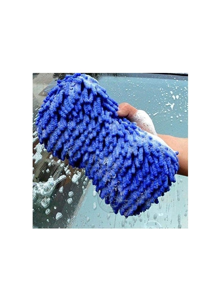 Car Wash Glove Car Hand Soft Towel Microfiber Chenille Car Cleaning Sponge Block - Image 2