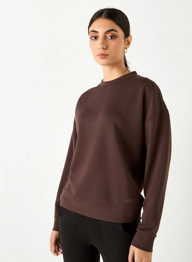 ADOT by Splash Crew Neck Sweatshirt with Long Sleeves