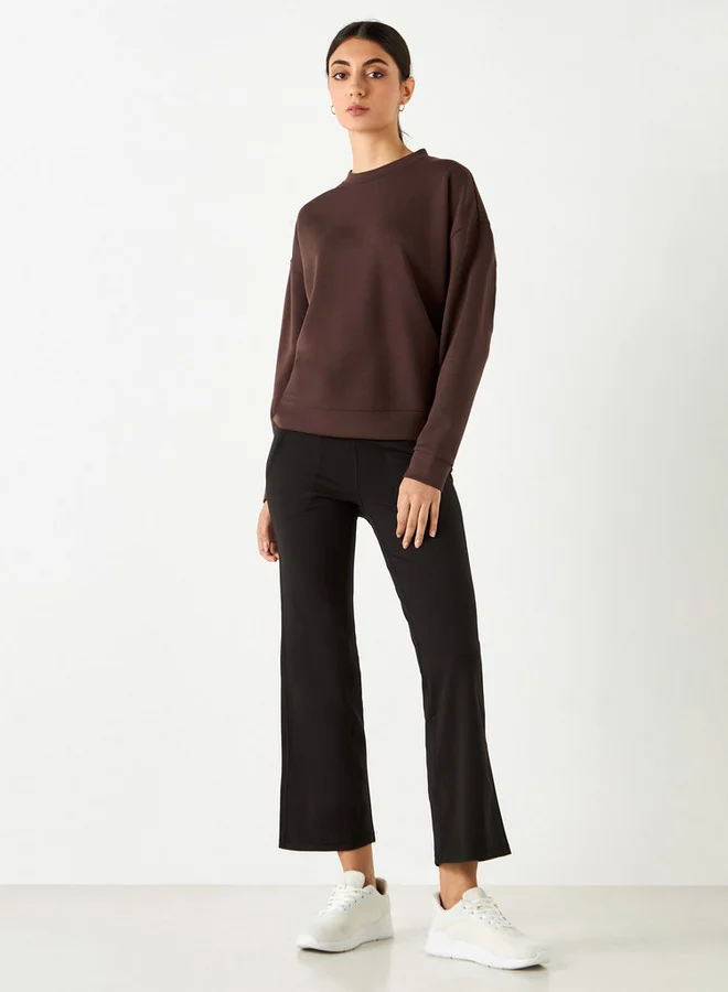 ADOT by Splash Crew Neck Sweatshirt with Long Sleeves