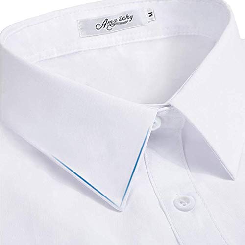 Joyci Men's Business Fake Collar Pure Cotton Dickey Collar Solid Color (White) - Image 5