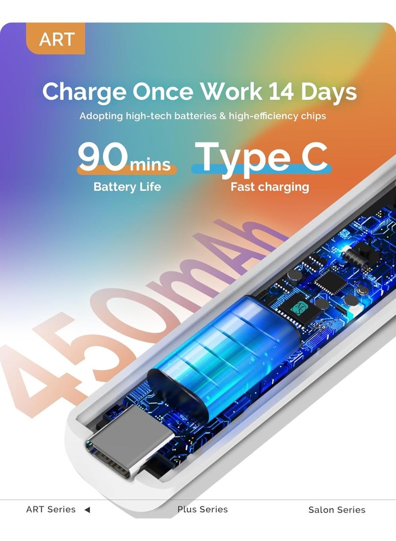 عام مصباح الأظافر اللاسلكي المحمول المصغر مع شاشة LCD ، غطاء محمي العين ، معالجة الفلاش للغراء ، أبيض - Image 4