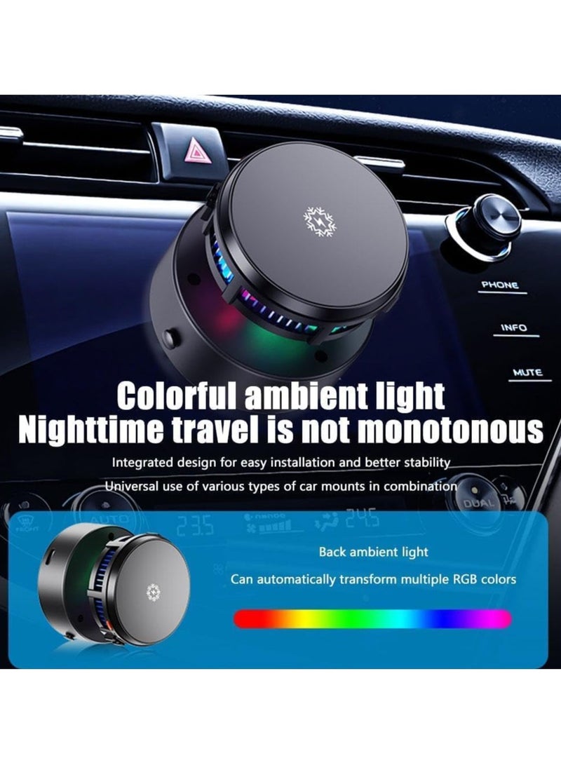 Vacuum Magnetic Phone Holder, Refrigeration type magnetic stand【New Update】, Suitable for Driving, Makeup, Fitness, Cooking, Compatible with Metal, Glass Surfaces, Walls  - Image 2