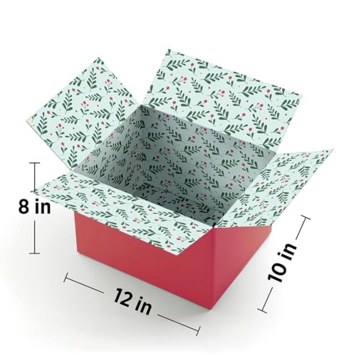 Great Papers GiftIn Corrugated Shipping Box Christmas Floral for Gifts Birthdays Holidays and Care Packages 2 Pack 2024050 - Image 3