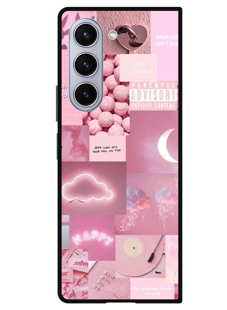Theodor Protective Case Anti Scratch Shock Proof Bumper Cover For Samsung Galaxy Z Fold 5 Random Asthetic - Image 1