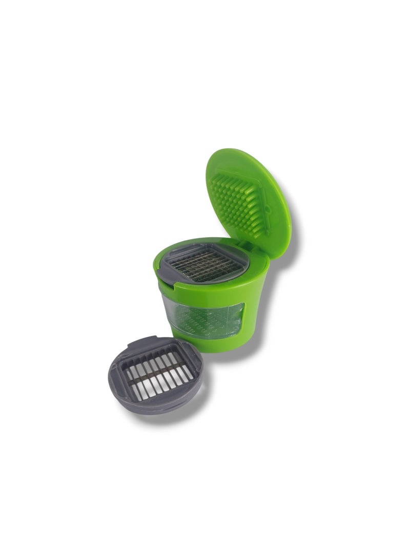 Garlic Cutter and Press - With 2 Blades  - Image 1