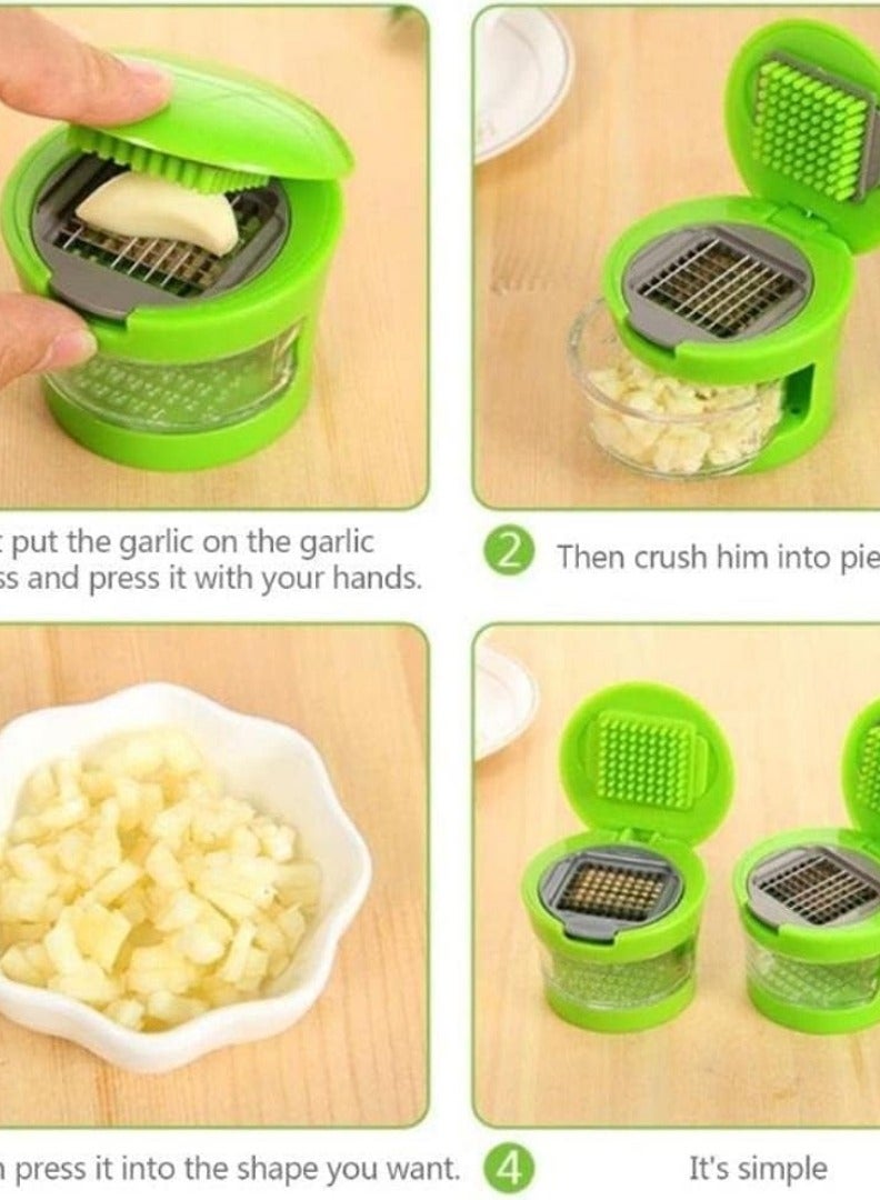 Garlic Cutter and Press - With 2 Blades  - Image 4