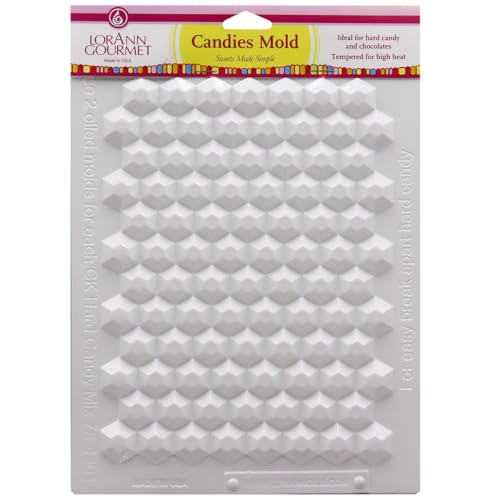 LorAnn Oils LorAnn Hard Candy Making Mold Gems Set - Includes Rectangle, Hexagon and Disc Molds - Image 3
