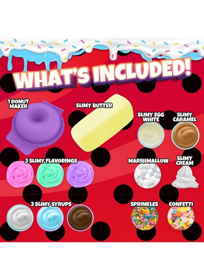 Ladybug Sprinkles N' Slimy Kit - Diy Donuts Slime With Donut Maker, Slime, Sprinkles, Marshmallow - Fun And Creative Craft Kit, Interactive Safe & Non-Toxic Ingredients