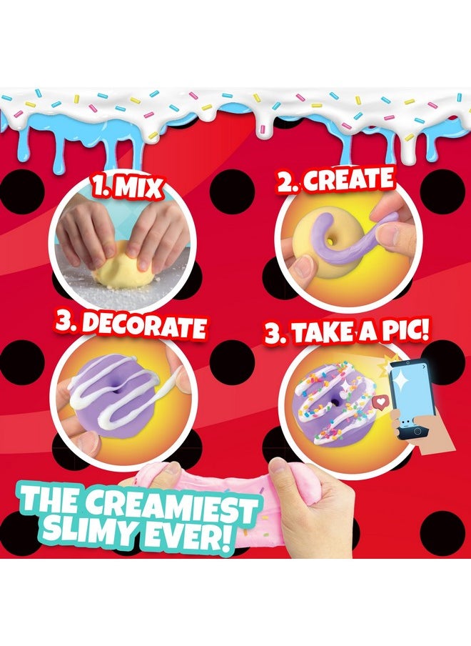 Ladybug Sprinkles N' Slimy Kit - Diy Donuts Slime With Donut Maker, Slime, Sprinkles, Marshmallow - Fun And Creative Craft Kit, Interactive Safe & Non-Toxic Ingredients