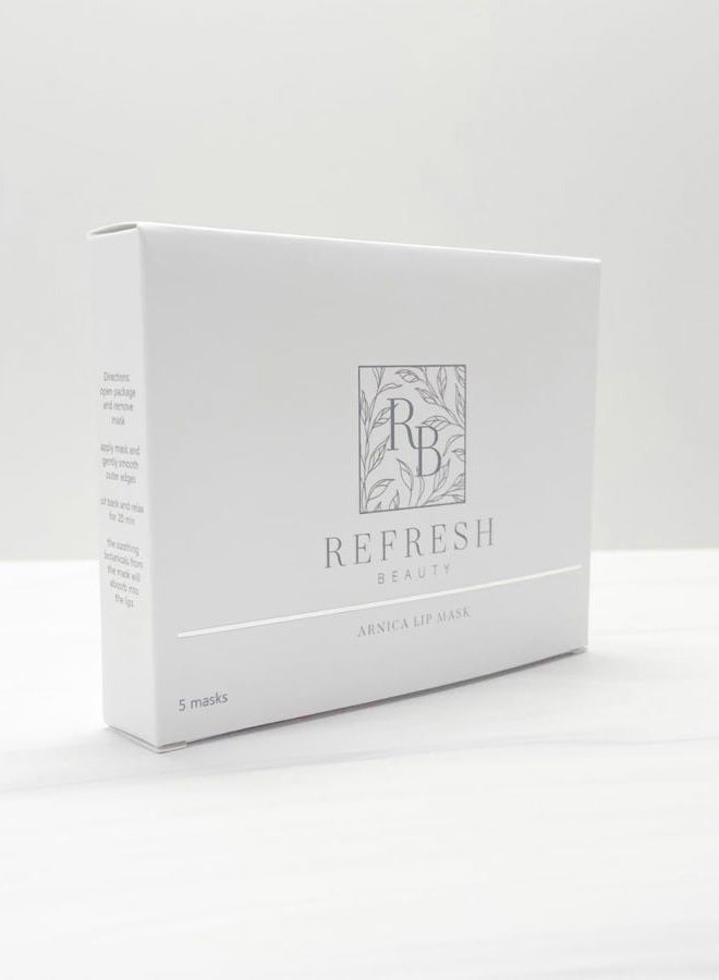 RB Refresh Beauty قناع شفاه أرتيكا من ريفريش بيوتي (عبوة 5) | مضاد للالتهابات | تخفيف الألم | لاصقات شفاء | إصلاح | حشو شفاه | مكياج دائم - Image 5