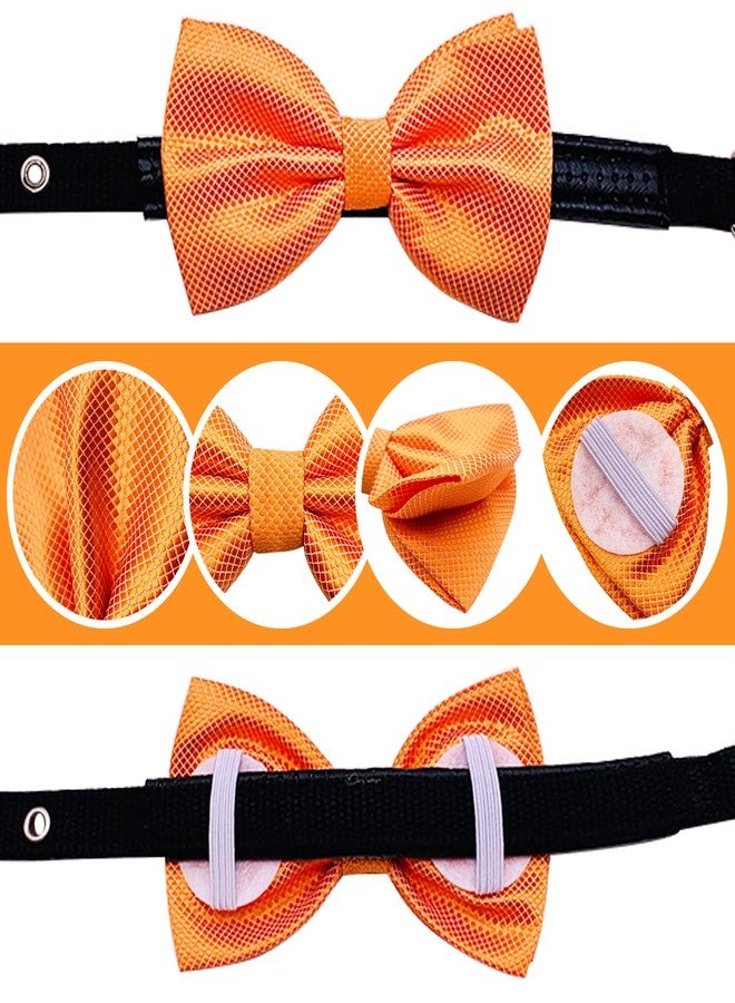 PET SHOW 10pcs 2.5”X4.5” Large Dogs Collar Attachment Bow Ties Embellishment Girls Boys Medium Dog Puppies Cats Collar Charms Accessories Bulk Slides Bowties for Birthday Wedding Parties - Image 3