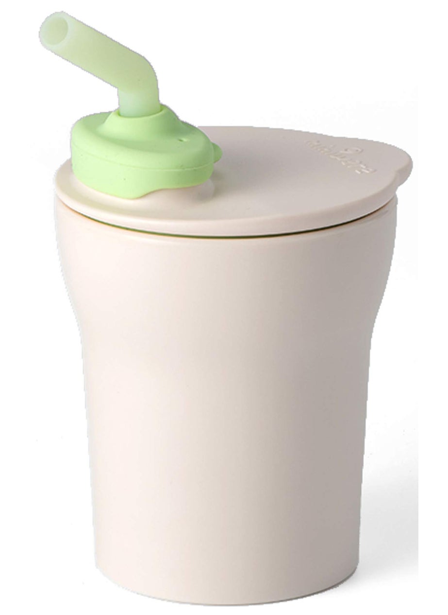 Miniware Miniware 123 Sip Training Cup for Baby Toddler Self Feeding  Development Tiny Cup Perfect for Baby Led Weaning Non Drip Lid EcoFriendly BPA Free Dishwasher Safe Vanilla  Key Lime 