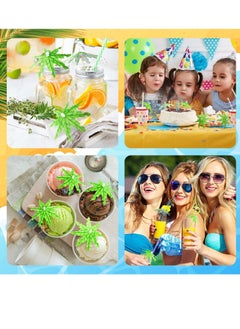 Y&D Cocktail Picks, 50 Pcs Drink Sticks Coconut Palm Tree Umbrellas Fruit Picks 6 Inch Parasol Handmade Paper Umbrella with wood toothpicks for Appetizers Drinks and Icecream Decoration  - Image 5
