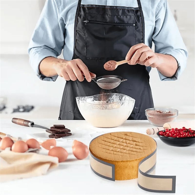 6 Pack Gray Silicone Baking Mats for 9 Inch Springform Pans Non Stick - Image 2