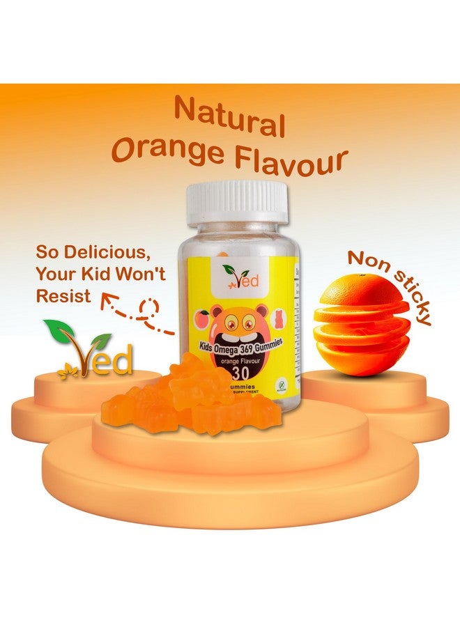 فيد حلوى جيلاتينية أوميجا 3 6 9 للأطفال من فيد، مكمل غذائي من أوميجا 3 6 9، للطاقة والجهاز المناعي - نباتية - إمداد لمدة 15 يومًا، 30 حلوى جيلاتينية قابلة للمضغ للأطفال. (إمداد لمدة 15 يومًا) - Image 2