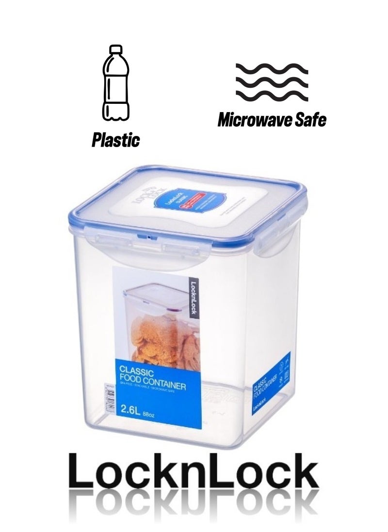 LOCK & LOCK - LocknLock 2.6L Square  Airtight Food Storage - BPA-Free, Microwave, Freezer, and Dishwasher Safe - Image 1