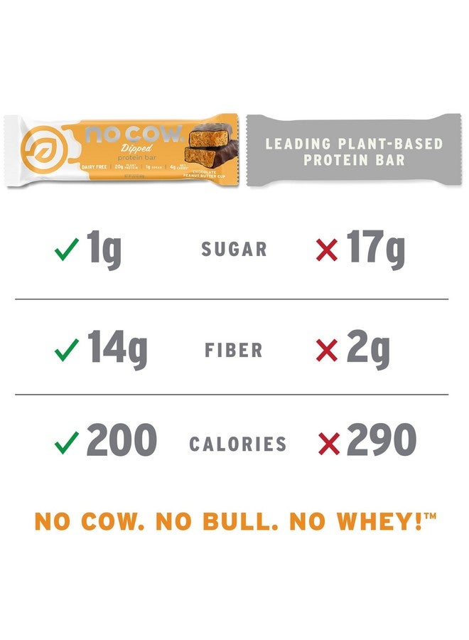 No Cow High Protein Bars, Dipped Key Lime Pie - Healthy Snacks, 20g Vegan Protein, High Fiber, Low Sugar, Keto Friendly, Dairy & Gluten Free (12 Count) - Image 3