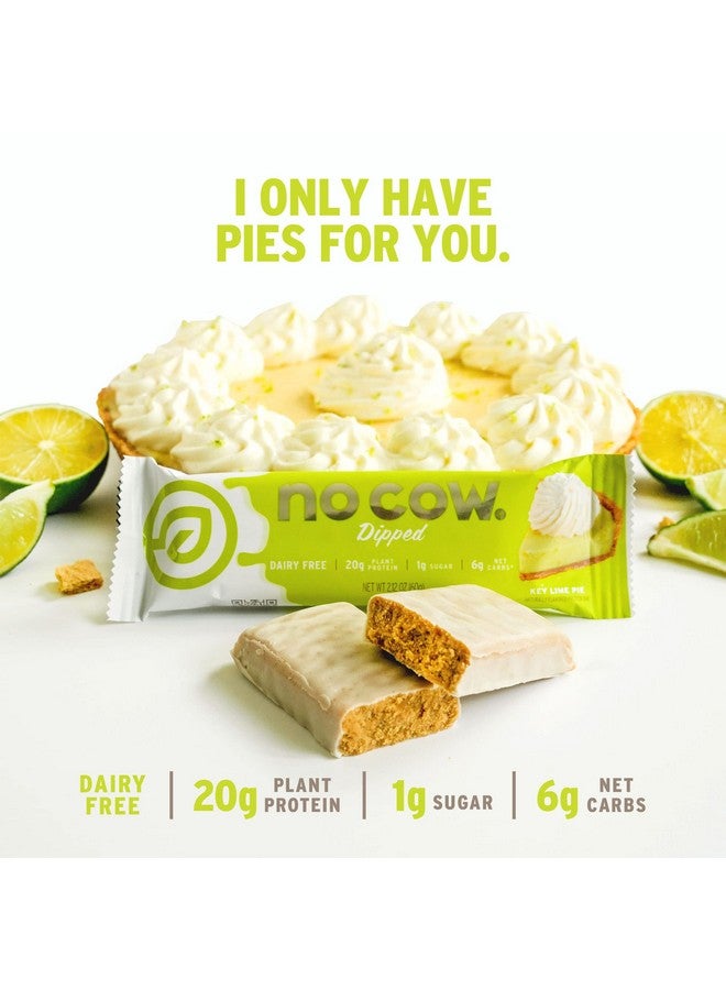 No Cow High Protein Bars, Dipped Key Lime Pie - Healthy Snacks, 20g Vegan Protein, High Fiber, Low Sugar, Keto Friendly, Dairy & Gluten Free (12 Count) - Image 2