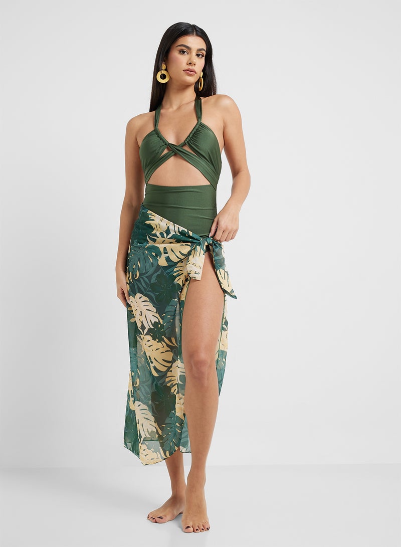 ايلا ملابس سباحة بربطة وتغطية شاطئ - Image 5