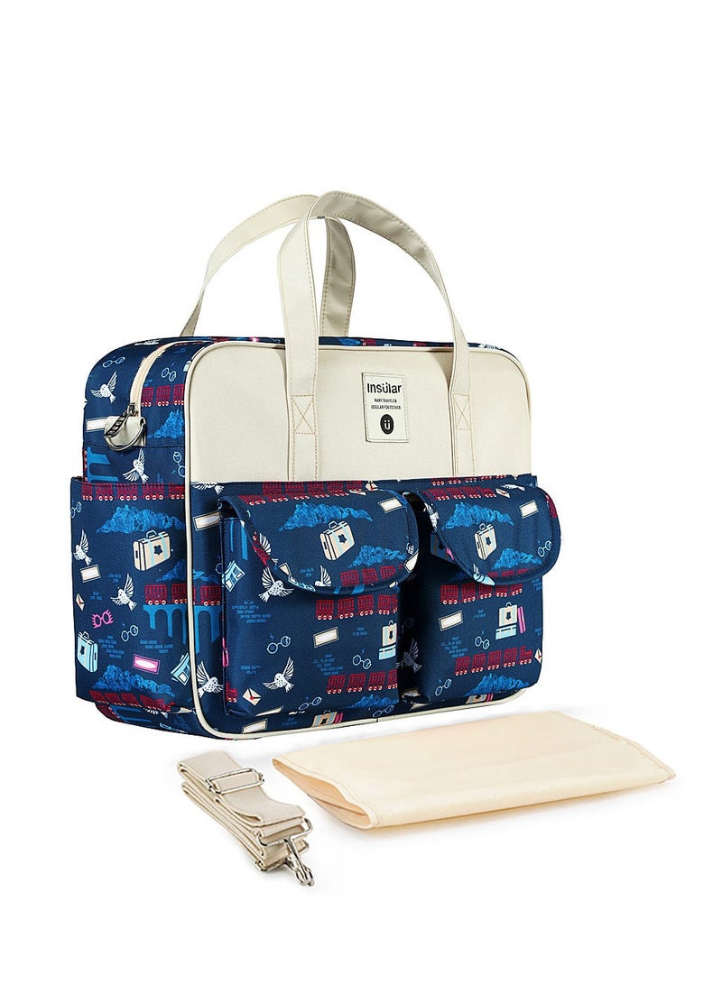 insular Multifunctional Animal Print Travel Nappy Bag With High Quality Material - Image 1