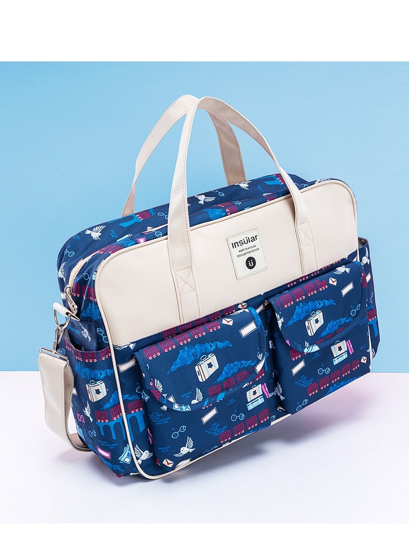 insular Multifunctional Animal Print Travel Nappy Bag With High Quality Material - Image 2