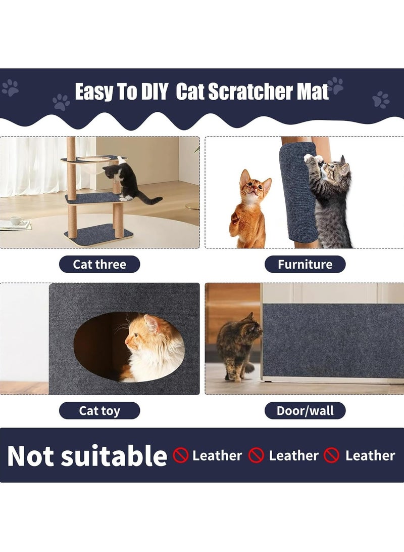 Anna 40x100CM DIY Self-Adhesive Cat Clawing Furniture Protector Carpet for Sofas and Walls - Image 3