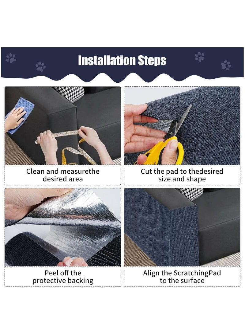 Anna 40x100CM DIY Self-Adhesive Cat Clawing Furniture Protector Carpet for Sofas and Walls - Image 4