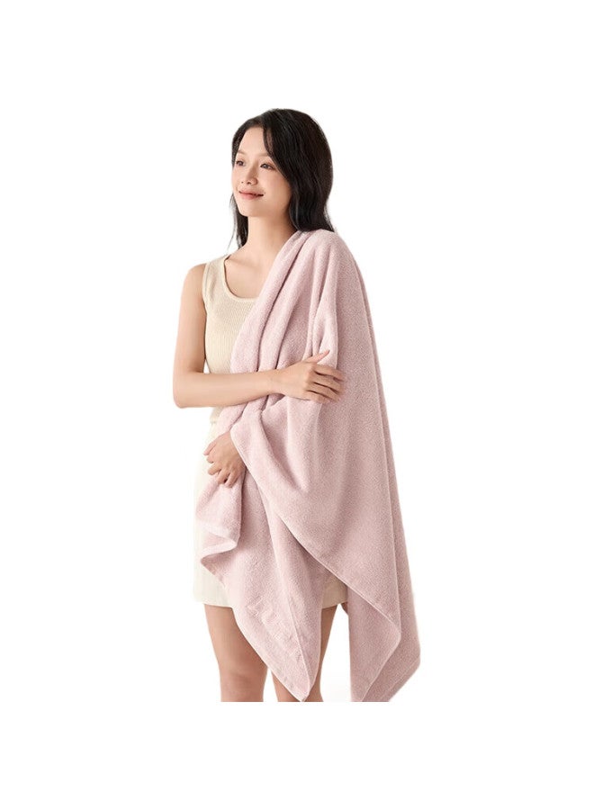 Grace 100% Cotton Extra Large Thick Absorbent Bath Towel 450G Quick Dry Adult Bath Towel Pink - Image 2