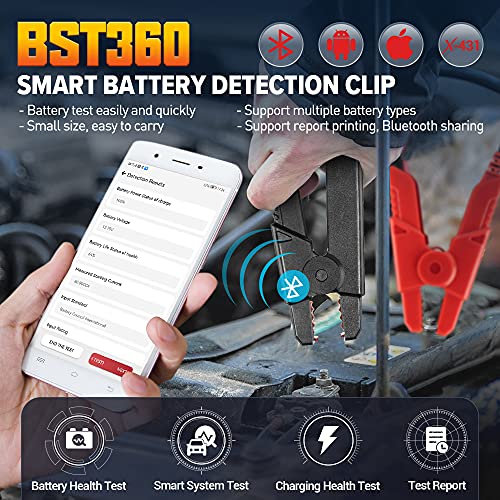 Launch 2025 Launch Upgraded BST360 6V 12V Car Battery Tester, Bluetooth Battery Load Tester Charging Cranking System Analyzer for Android/iPhone/Launch X431, 100-2000 CCA Alternator Tester Voltmeter - Image 2