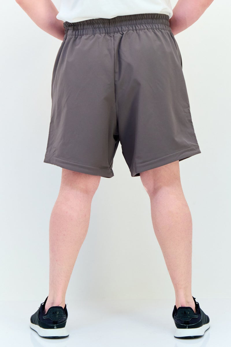 Adidas Men Sportswear Fit Basketball Shorts, Brown - Image 3