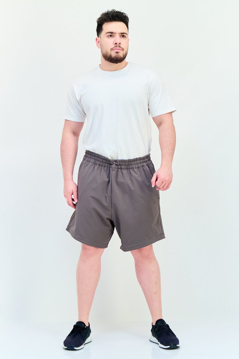 Adidas Men Sportswear Fit Basketball Shorts, Brown - Image 4