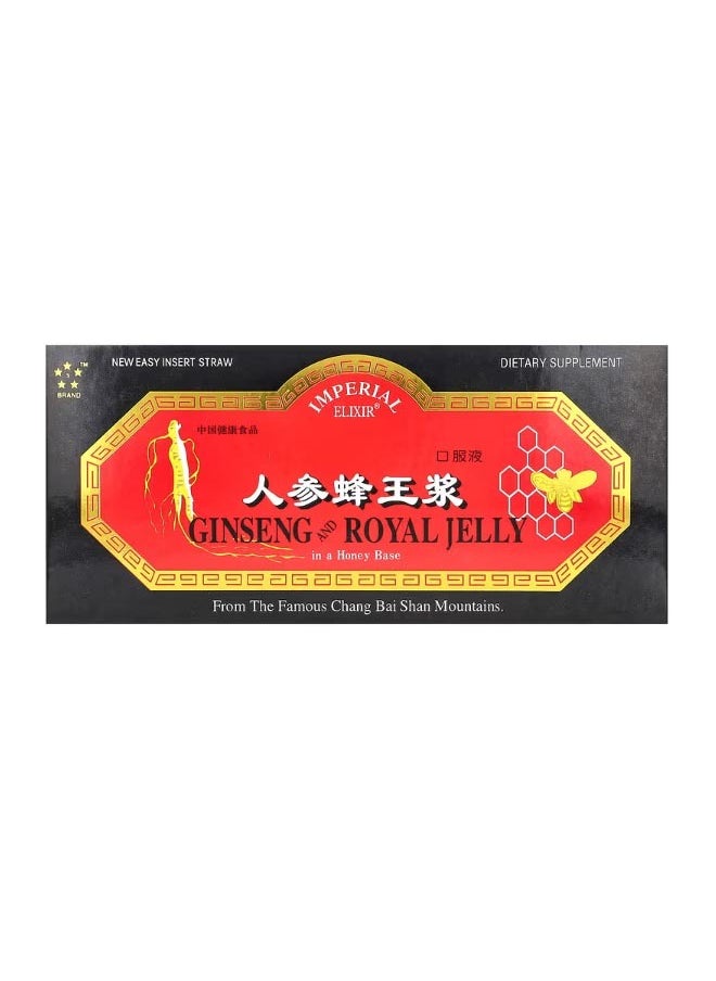 Imperial Elixir - Ginseng and Royal Jelly 10 Bottles 0.34 fl oz 10 ml Each - Image 1