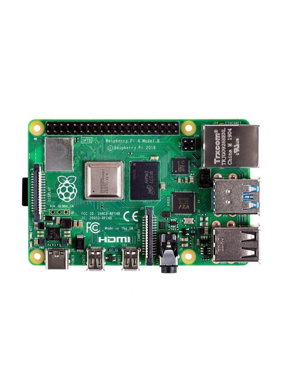 Raspberry Raspberry Pi 4 SC15184 Model B 2019 Quad Core 64 Bit WiFi ...