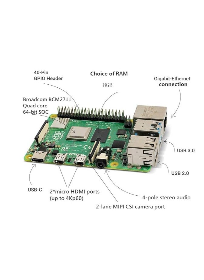 Raspberry Pi 4 SC15184 Model B 2019 Quad Core 64 Bit WiFi Bluetooth - pzsku/Z481B59A4D213C9F8A293Z/45/_/1709797607/0e0192ec-9abb-4814-b823-ba854b37d16d